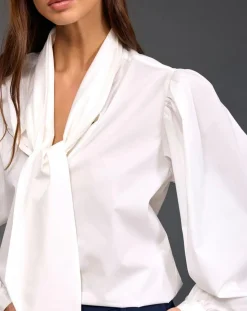 Femme Lauren Vidal Chemise Azami rayée blanche