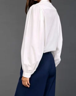 Femme Lauren Vidal Chemise Azami rayée blanche