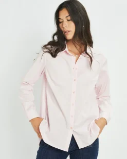 Femme Lauren Vidal Chemise Biba rose pâle