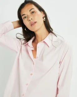 Femme Lauren Vidal Chemise Biba rose pâle