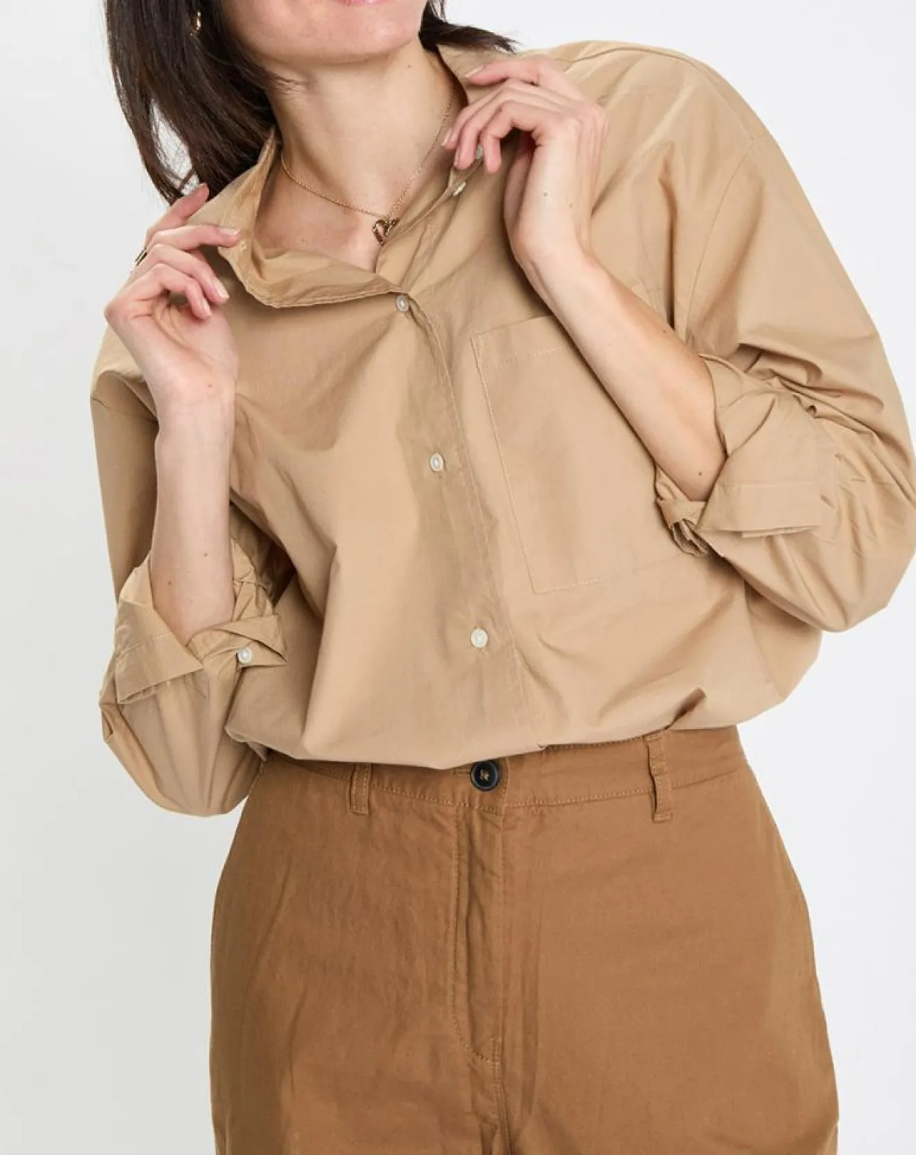 Femme Marc O'Polo Chemise boyfriend beige