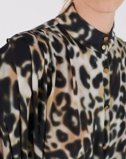 Femme Swildens Chemise Caetano beige/kaki/noir