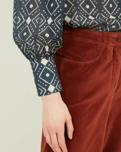 Femme Hartford Chemise Calypso marine