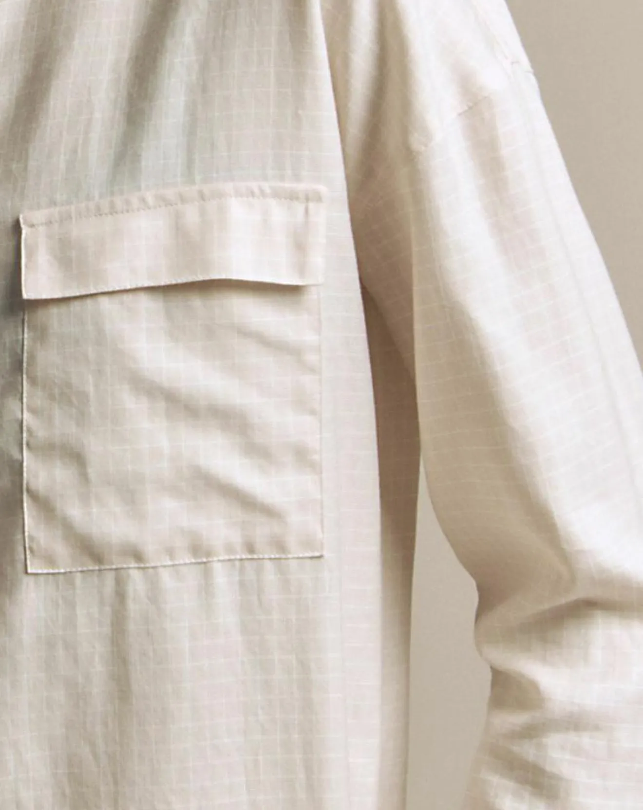 Best Devernois Chemise Canada à petits carreaux rose poudré