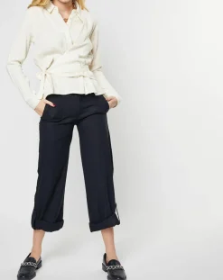 Femme Karl Marc John Chemise Capitaine en Gaze de Coton crème