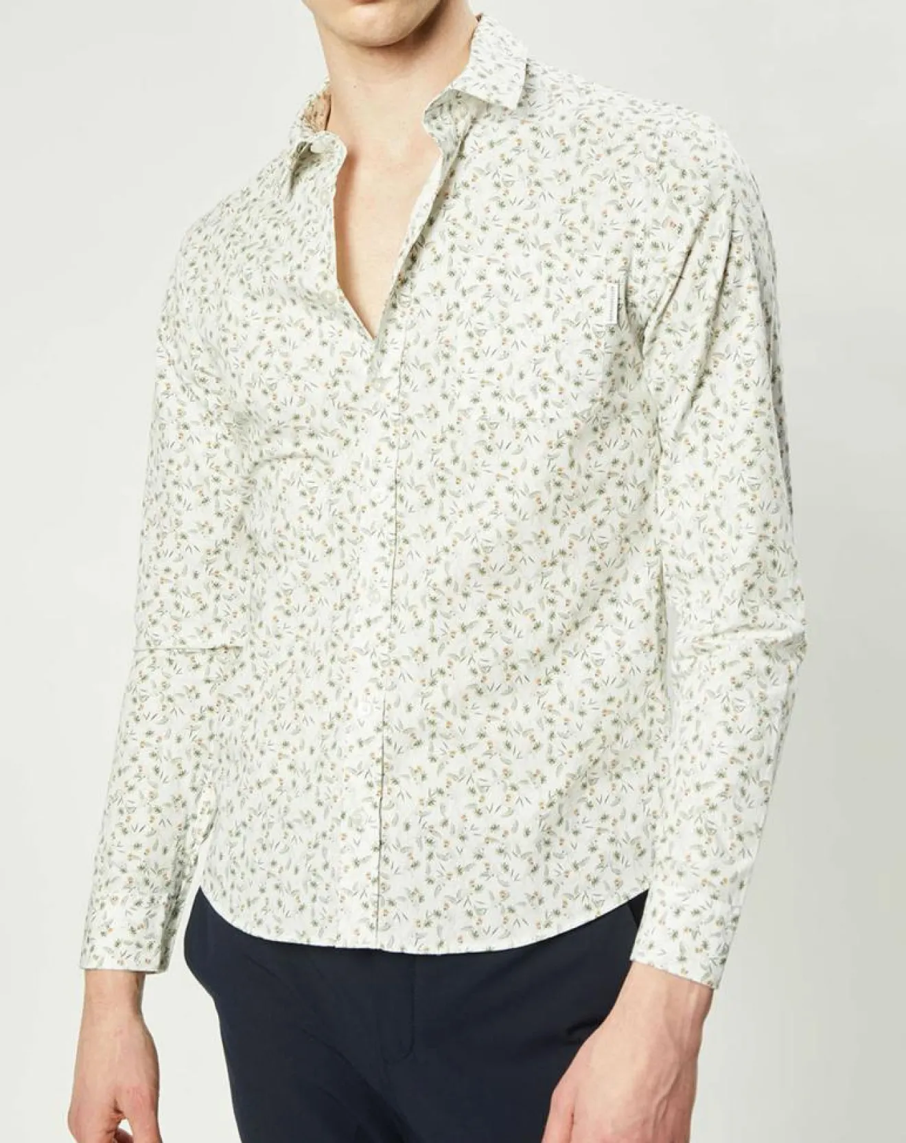 Homme Harris Wilson Chemise casual en Popeline Nala imprimée blanc/multicolore