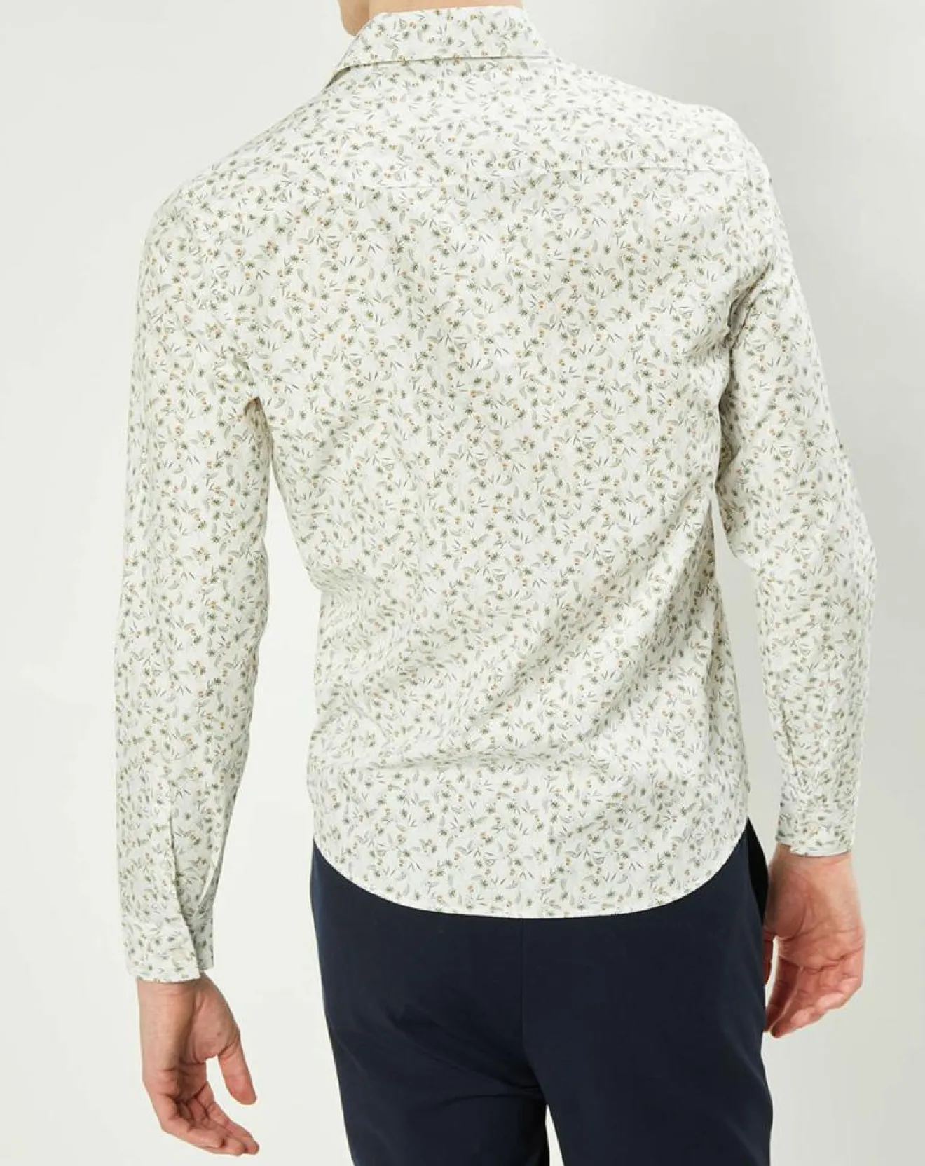 Homme Harris Wilson Chemise casual en Popeline Nala imprimée blanc/multicolore