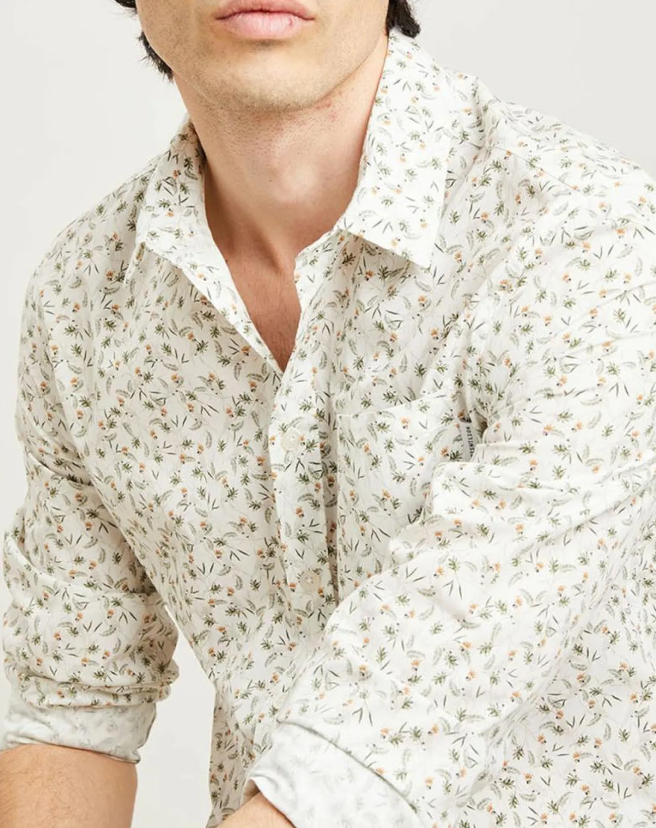 Homme Harris Wilson Chemise casual en Popeline Nala imprimée blanc/multicolore