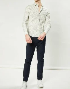 Homme Harris Wilson Chemise casual en Popeline Nala imprimée blanc/multicolore