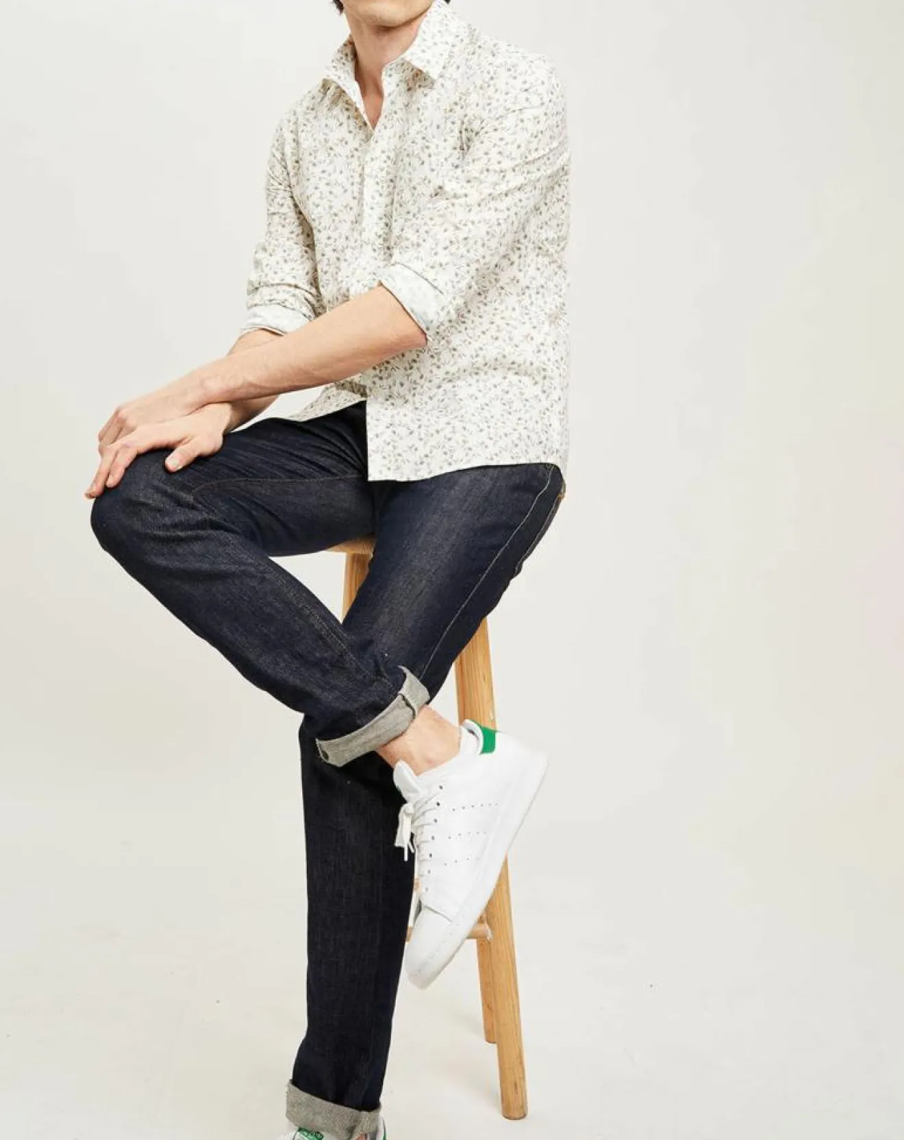 Homme Harris Wilson Chemise casual en Popeline Nala imprimée blanc/multicolore