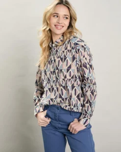 Clearance Hartford Chemise Charlot imprimée bleue