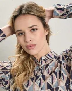 Clearance Hartford Chemise Charlot imprimée bleue