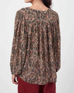 Best See u Soon Chemise Chérimole imprimée noir/marron