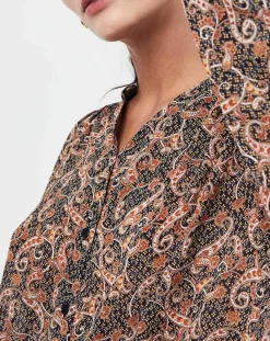 Best See u Soon Chemise Chérimole imprimée noir/marron