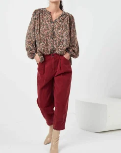 Best See u Soon Chemise Chérimole imprimée noir/marron