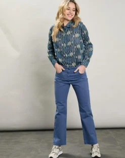 Femme Hartford Chemise Cinema imprimée bleue