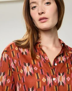 Femme Hartford Chemise Cinema imprimée rouge