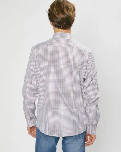 Homme Hackett London Chemise Classic Fit à carreaux blanc/rouge/bleu