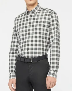 Discount Hackett London Chemise Classic Fit à carreaux blanc/vert