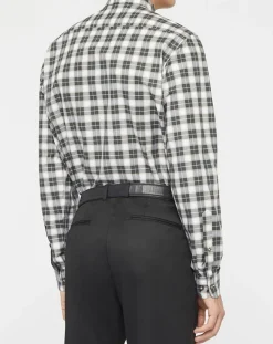 Discount Hackett London Chemise Classic Fit à carreaux blanc/vert