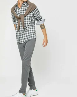 Discount Hackett London Chemise Classic Fit à carreaux blanc/vert