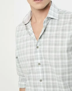 Homme Hackett London Chemise Classic Fit imprimée vert kaki