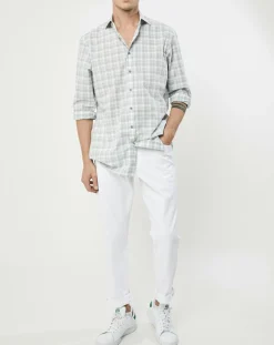 Homme Hackett London Chemise Classic Fit imprimée vert kaki