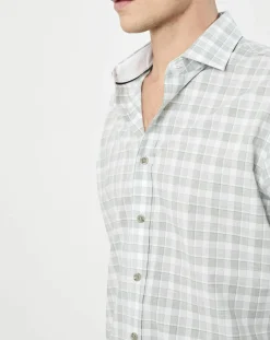 Homme Hackett London Chemise Classic Fit imprimée vert kaki