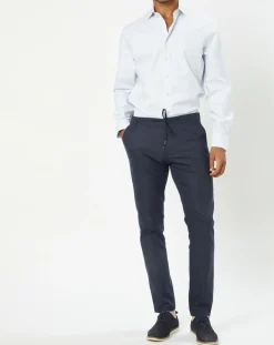 Homme Hackett London Chemise Classic Fit Jacquard imprimée bleu/blanc