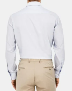 Sale Hackett London Chemise Classic Fit rayée bleu ciel