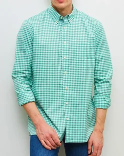 Hackett London Chemise classique vert/blanc