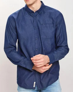 Homme Pepe Jeans Chemise confort à micro points bleue