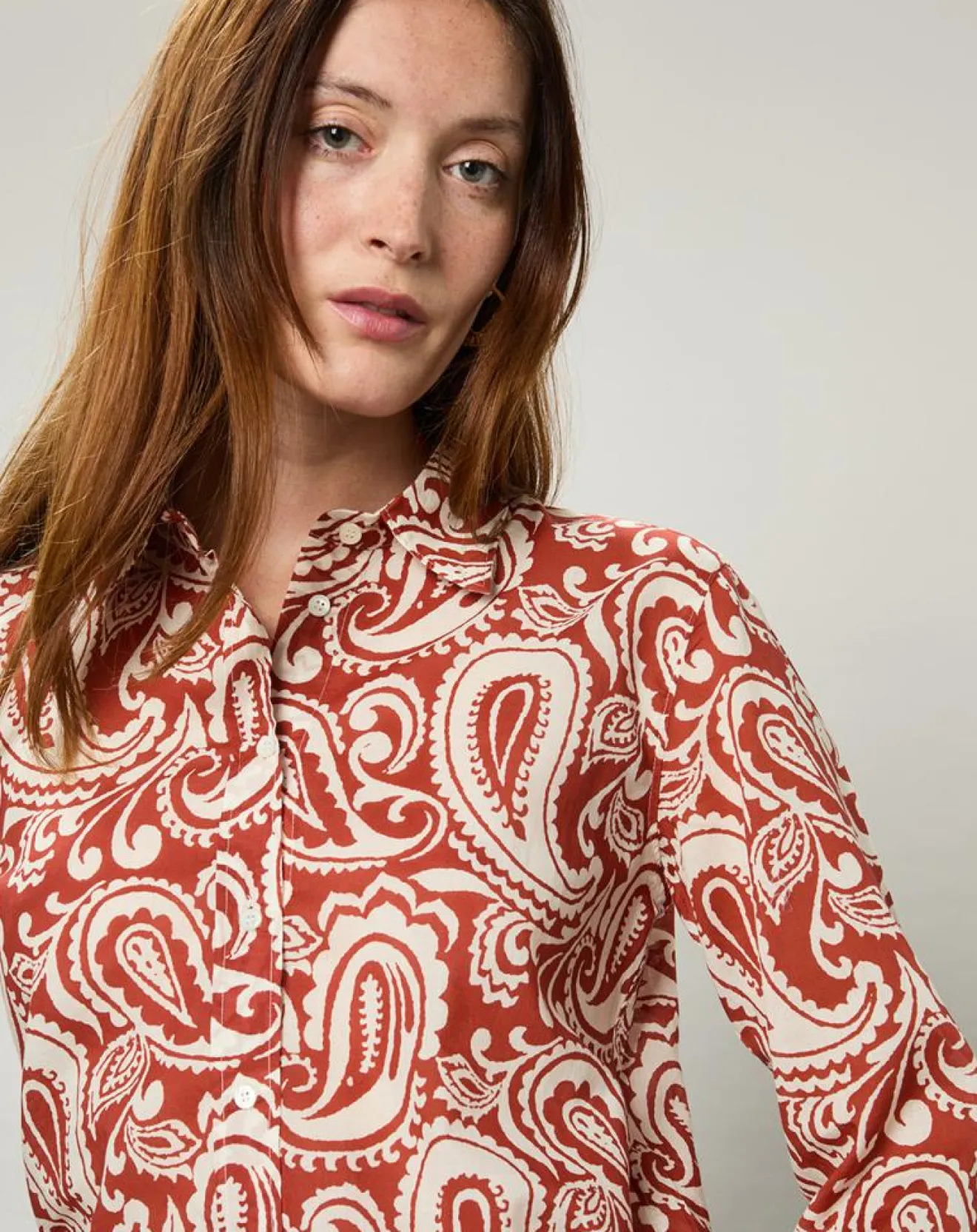 Best Hartford Chemise Coraz imprimée orange sombre