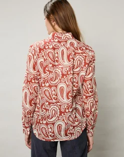 Best Hartford Chemise Coraz imprimée orange sombre