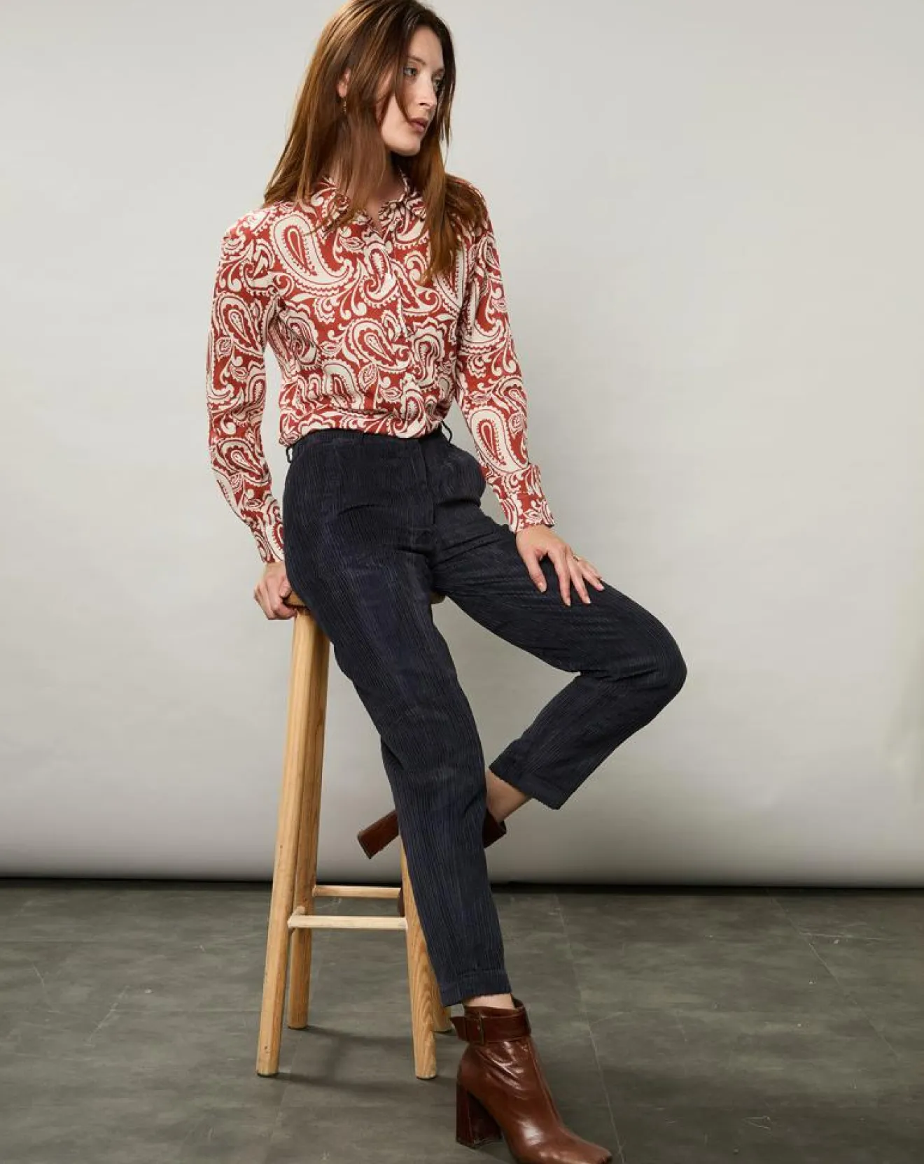 Best Hartford Chemise Coraz imprimée orange sombre