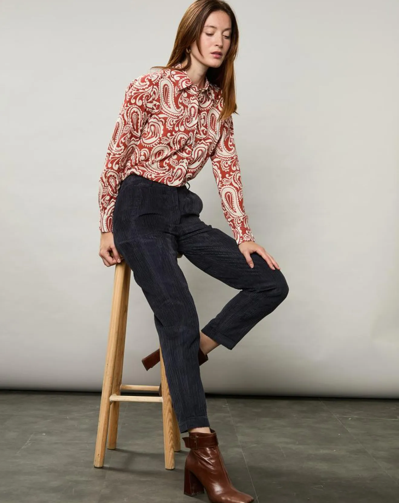 Best Hartford Chemise Coraz imprimée orange sombre