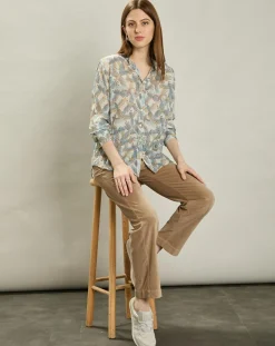 Femme Hartford Chemise Cristal blanc brut/bleu