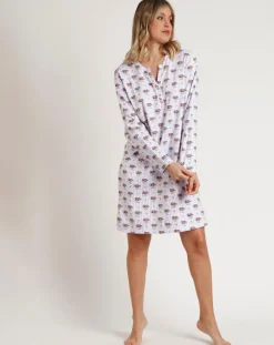 Online Admas Chemise de nuit All You Need Is Sleep C mauve