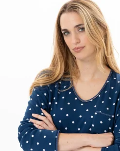 Femme Le Chat Chemise de nuit Chamade prusse