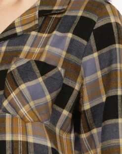 Femme Femilet Chemise de nuit Ecossais imprimée marron/noir