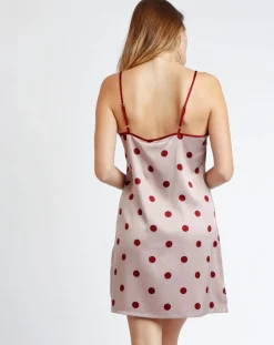 Femme Admas Chemise de nuit Elegant Dots rose