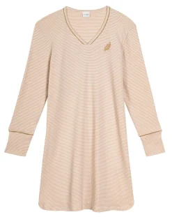 Femme Le Chat Chemise de nuit Garance doré/écru