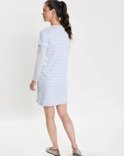 Femme Le Chat Chemise de nuit Hygge bleu ciel