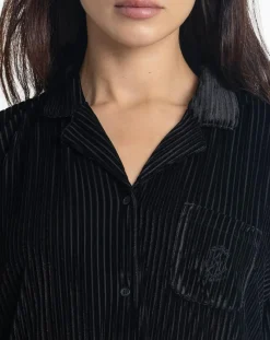 Femme Admas Classic Chemise de Nuit noire