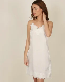 Femme Admas Chemise de nuit Soft blanche