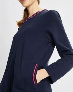 Outlet Le Chat Chemise de nuit Teddy bleu marine