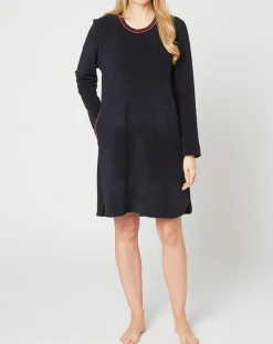 Outlet Le Chat Chemise de nuit Teddy bleu marine