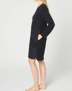 Outlet Le Chat Chemise de nuit Teddy bleu marine