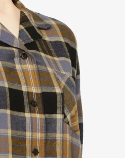 Discount Femilet Chemise de pyjama Ecossais imprimée marron/noir