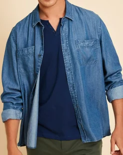 Clearance Harris Wilson Chemise Delio chambray